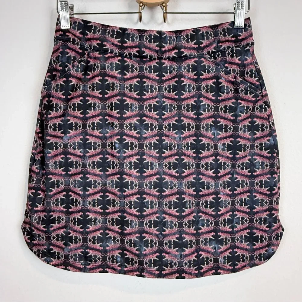 Peter Millar Pink Black Tiger Print Skort SPF50+ M